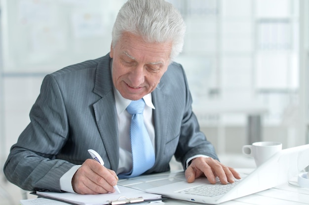 Portrait of a mature businessman, close up