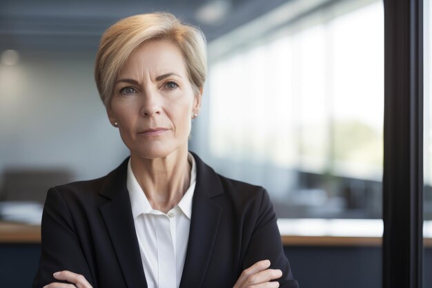 Portrait of mature confident businesswoman in the office