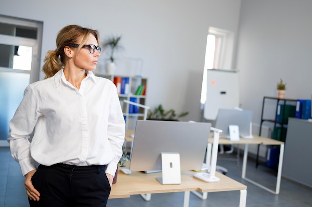 Portrait of a mature woman office worker