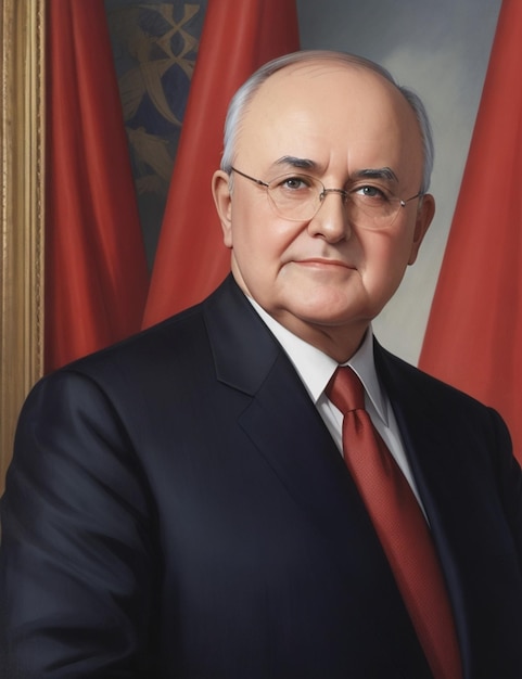 Portrait Mikhail Gorbachev President of the Soviet Union