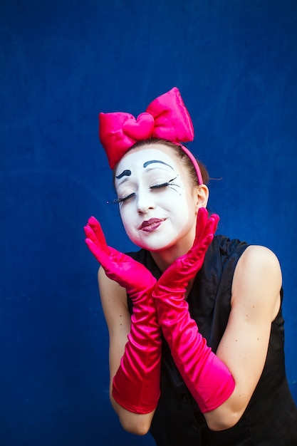 portrait mime female