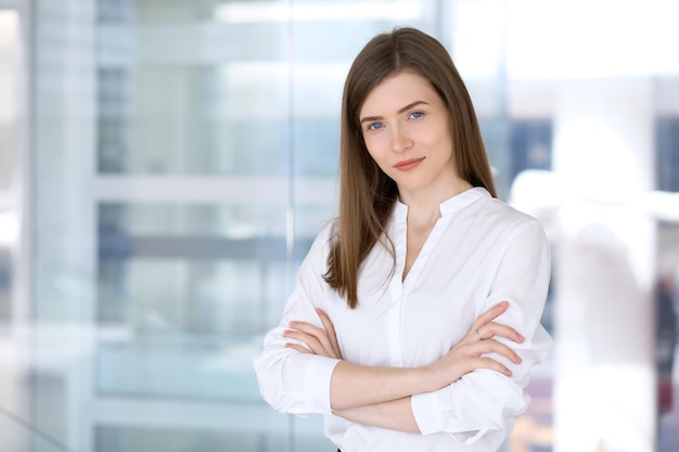 Portrait of modern business woman in the office