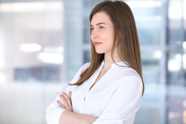 Portrait of modern business woman in the office