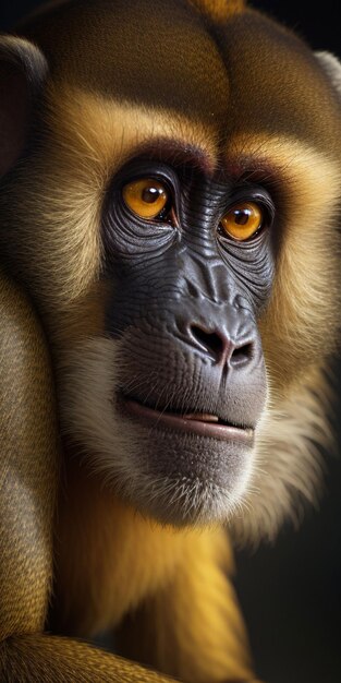 Portrait of monkey in the wild