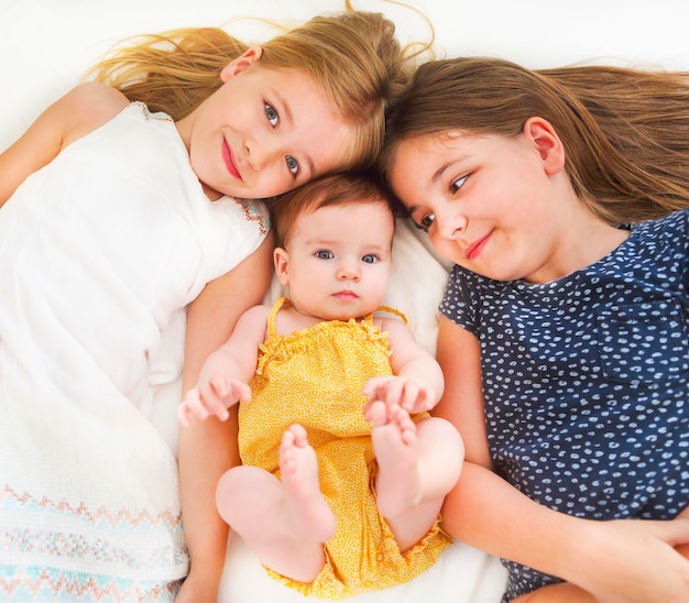 Photo portrait of mother and girl