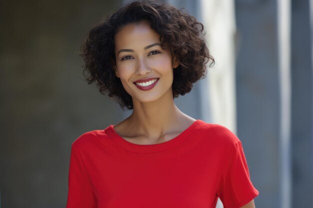 Portrait of a multicultural young woman isolated from the background