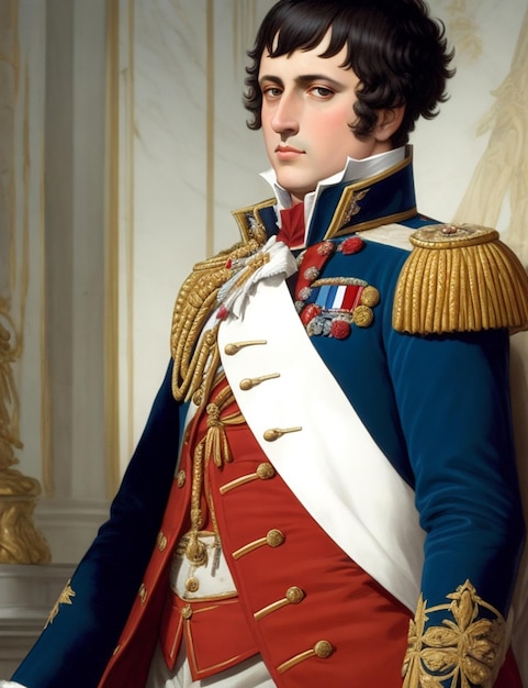 Foto ritratto di napoleone bonaparte, l'imperatore che condusse la francia in una nuova era e scosse l'intera europa