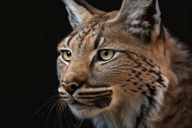 Фото Портрет евразийской рыси lynx lynx портрет сибирской рыси