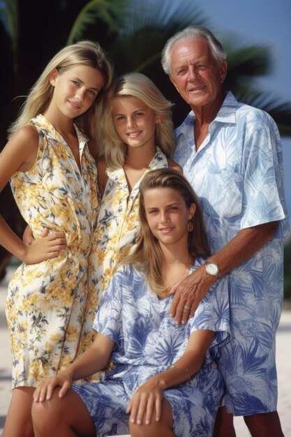 Фото Портрет семьи в отпуске