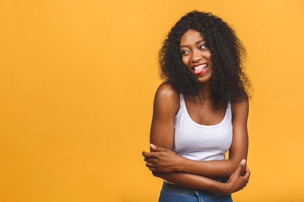 写真 美しいアフリカ系アメリカ人女性の肖像画