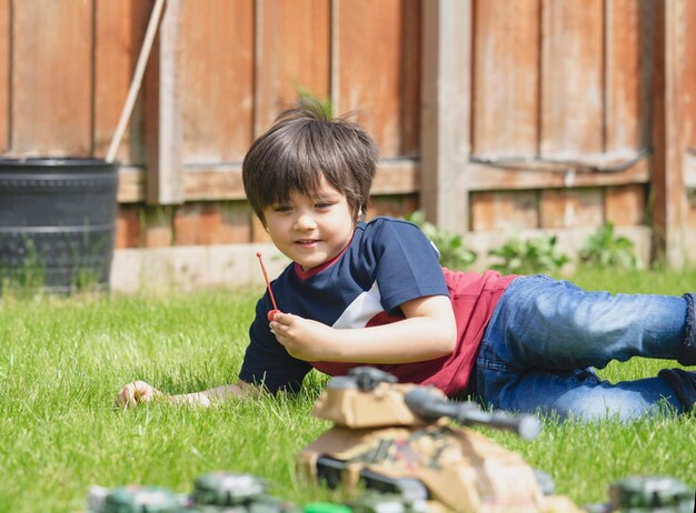 写真 男の子の肖像画