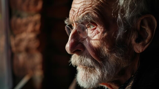 Portrait of an old Arabic man