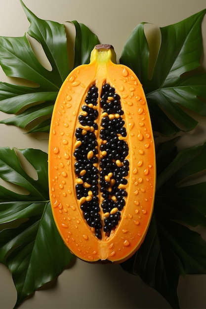 Portrait of papaya Ideal for your designs banners or advertising graphics