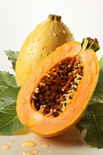 Portrait of papaya Ideal for your designs banners or advertising graphics