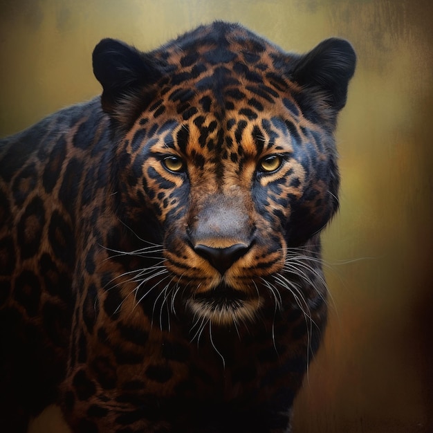 Портрет особенно красивого малазийского тигра, смотрящего прямо в камеру