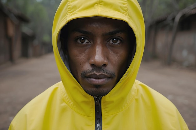 Portrait of person wearing yellow