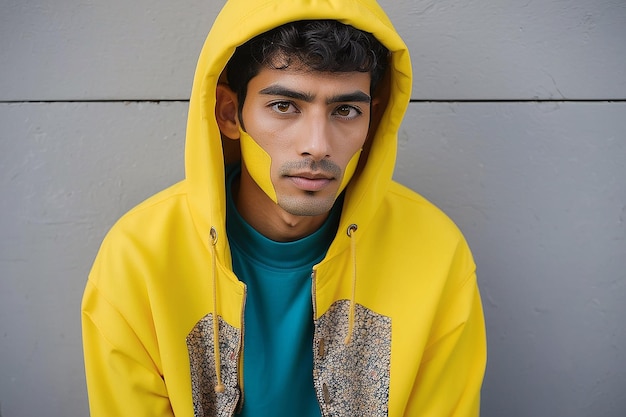 Portrait of person wearing yellow