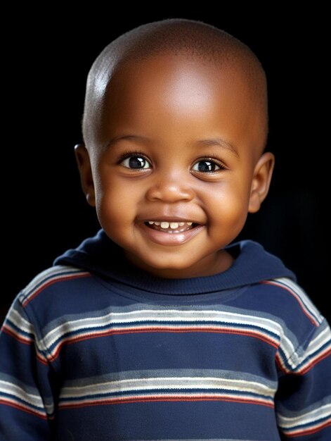 케냐의 아기 남성의 초상화 사진