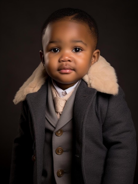 Portrait photo of nigerian toddler male straight hair