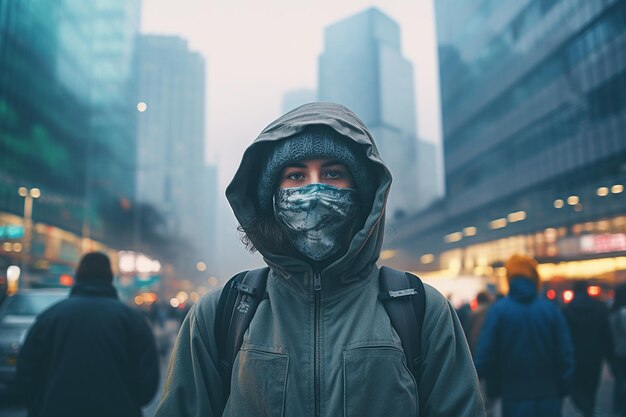 Portrait photo of a person with a hoodie