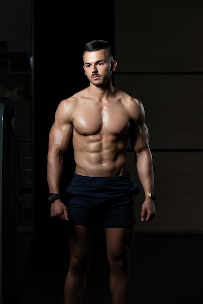 Portrait Of A Physically Fit Muscular Young Man