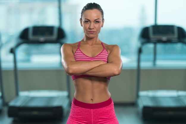 Portrait Of A Physically Fit Muscular Young Woman