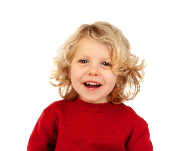 Portrait of playful small kid 