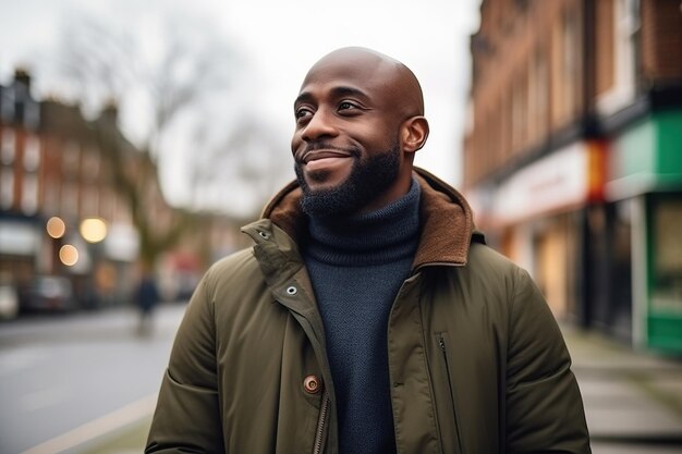 portrait of a pleased man