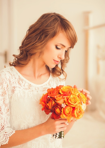 Portrait of a pretty bride