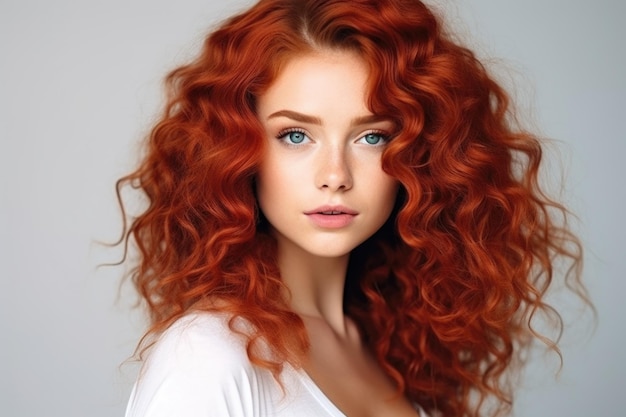 Portrait of a redhaired girl