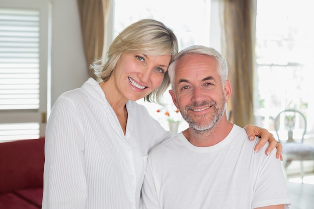 Portrait of a relaxed happy mature couple