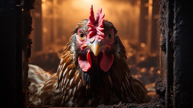 portrait of a rooster