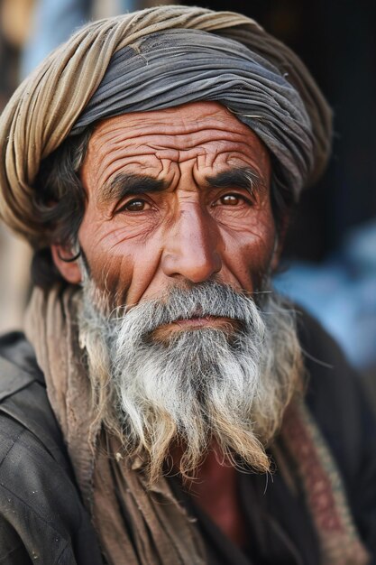 Photo portrait of a sadhu