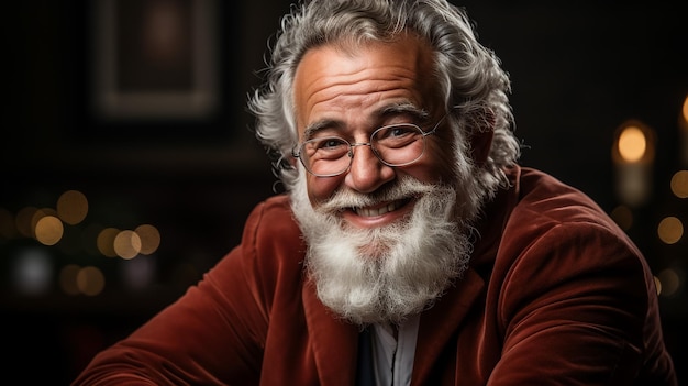 A Portrait of Santa Claus Christmas vibes