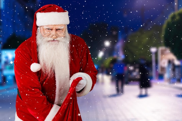 Portrait of santa claus on Christmas