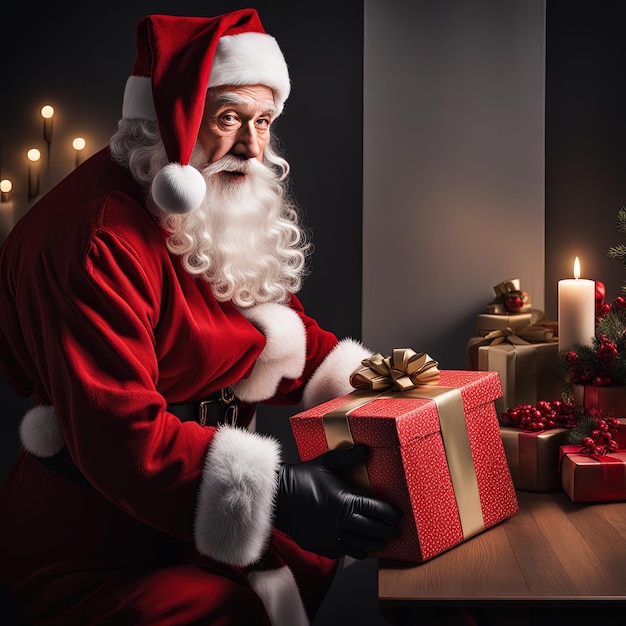 Portrait of a Santa Claus Santa Claus Photgraphy Generative AI santa Claus Photography