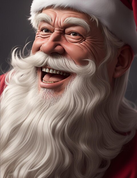 웃는 산타클로스의 초상화