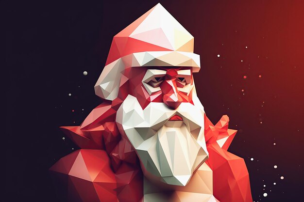 Portrait of Santa holiday concept