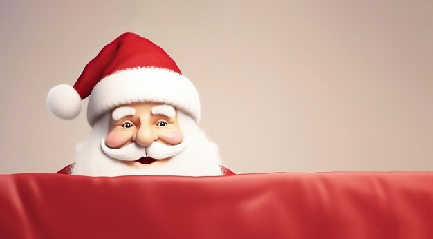 Portrait of Santa holiday concept