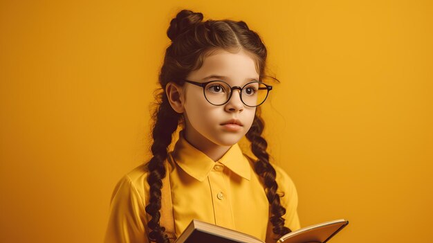 Portrait of schoolgirl