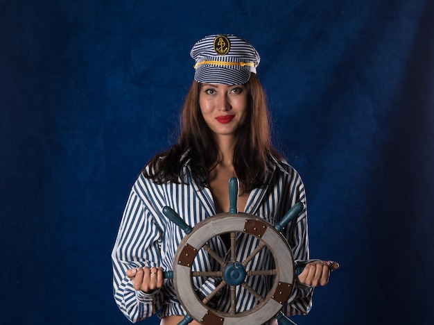 portrait of a sea captain girl