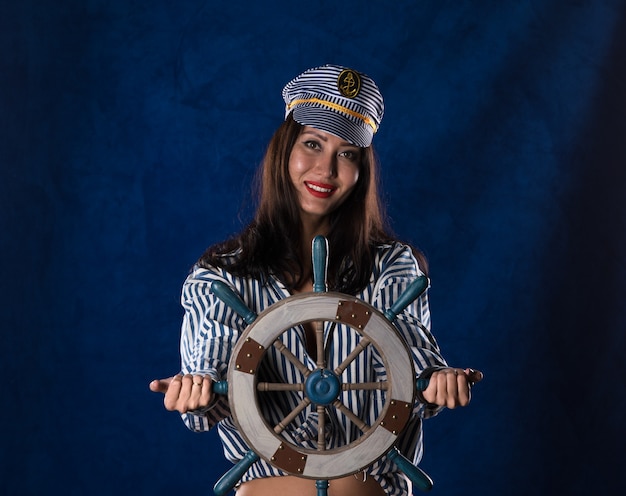 portrait of a sea captain girl