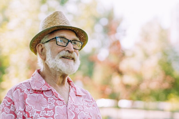 Portrait of senior caucasian man