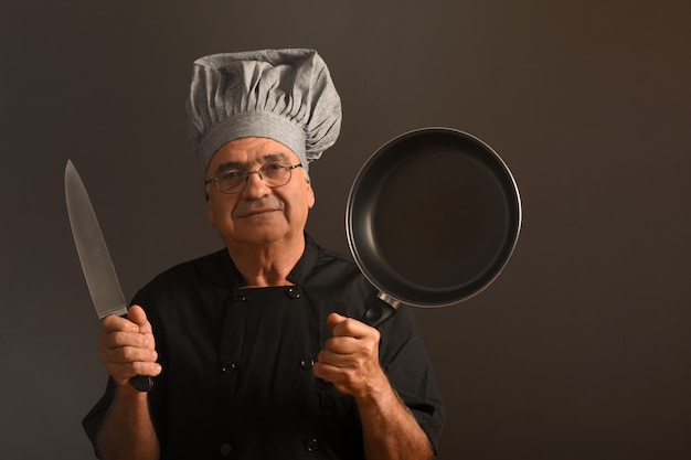 Portrait of a senior chef