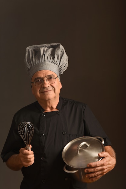 Portrait of a senior chef