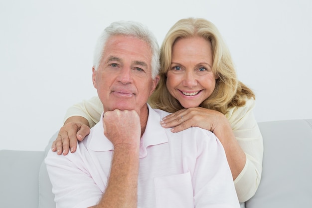 Portrait of a senior couple at home