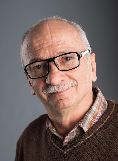 Portrait of a senior smiling man