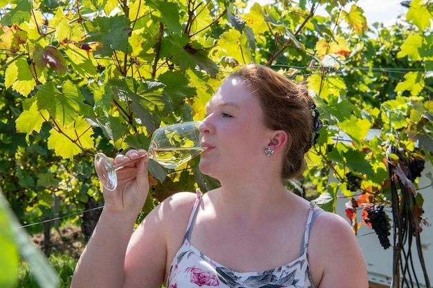 Portrait of senior woman against plants