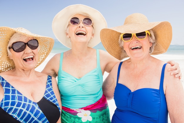 Portrait of senior woman friends