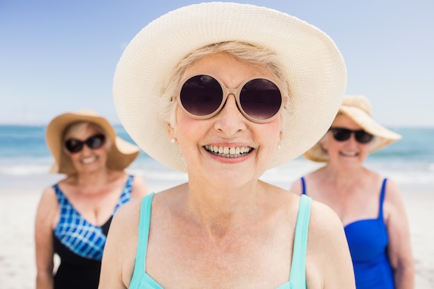 Portrait of senior woman friends